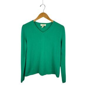 Peck & Peck Kelly Green Cashmere Sweater